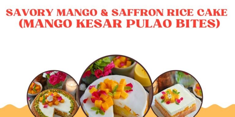 Easy Mango Saffron Rice Cakes – A Sweet & Savory Fusion