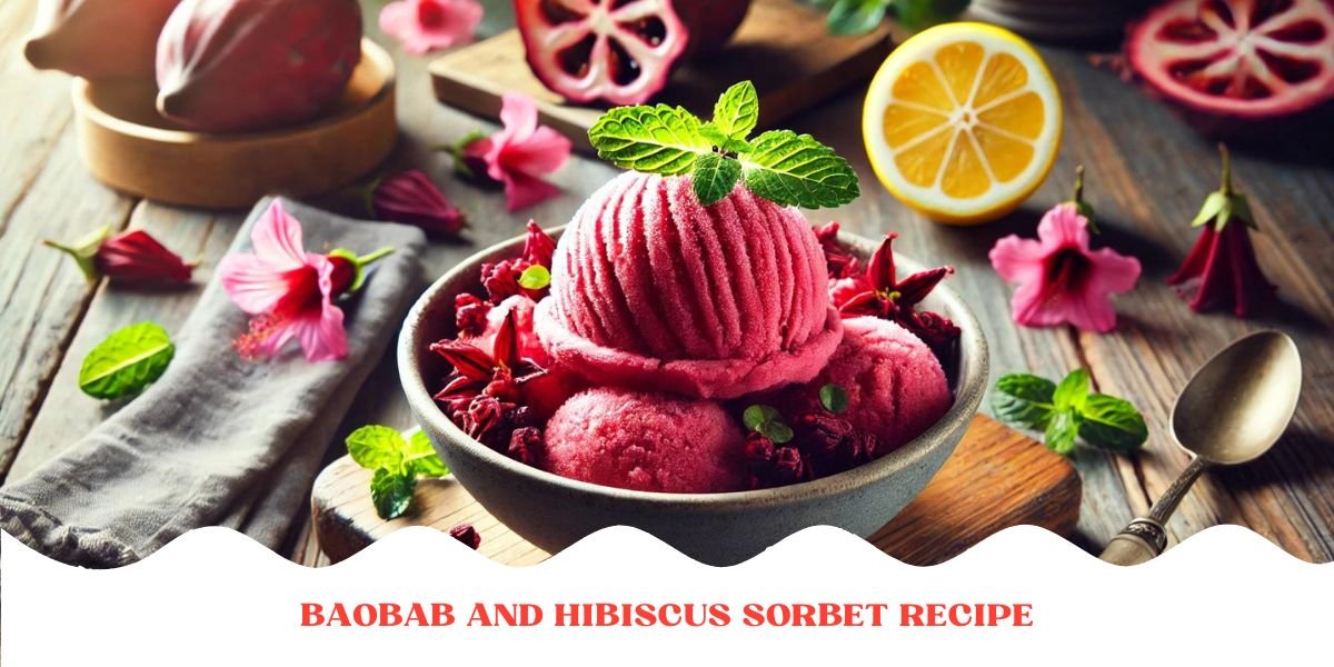 Make Baobab and Hibiscus Sorbet – Easy & Vegan Dessert