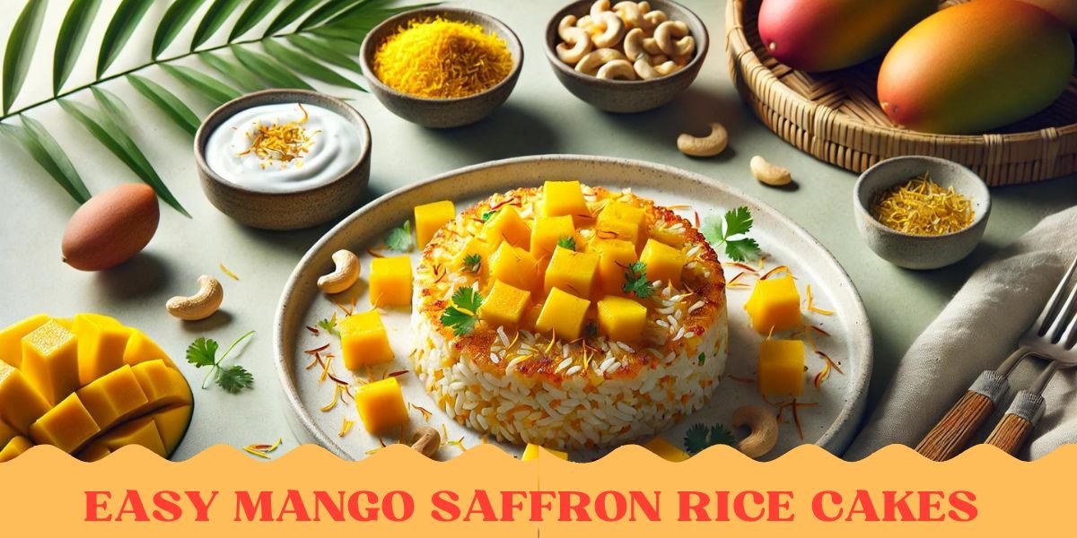 Easy Mango Saffron Rice Cakes – A Sweet & Savory Fusion